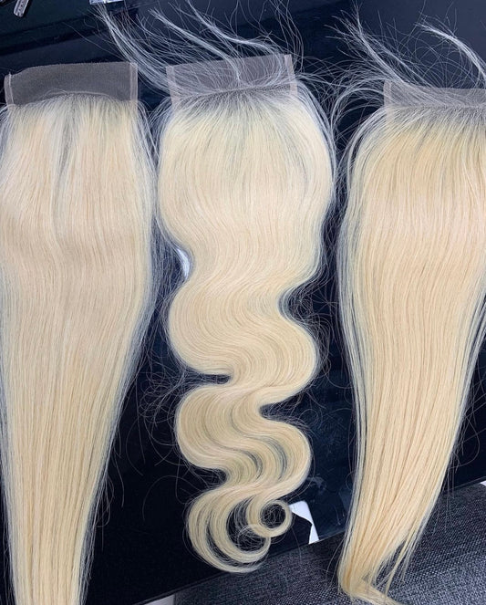 Blonde Closures/Frontals Raw Hair